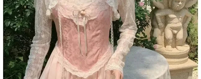 Lace Sun Protection Clothing Women's Summer Outerwear with Strap Vest Top Short Slim Long Sleeve Shirt Coat Gentle Breeze