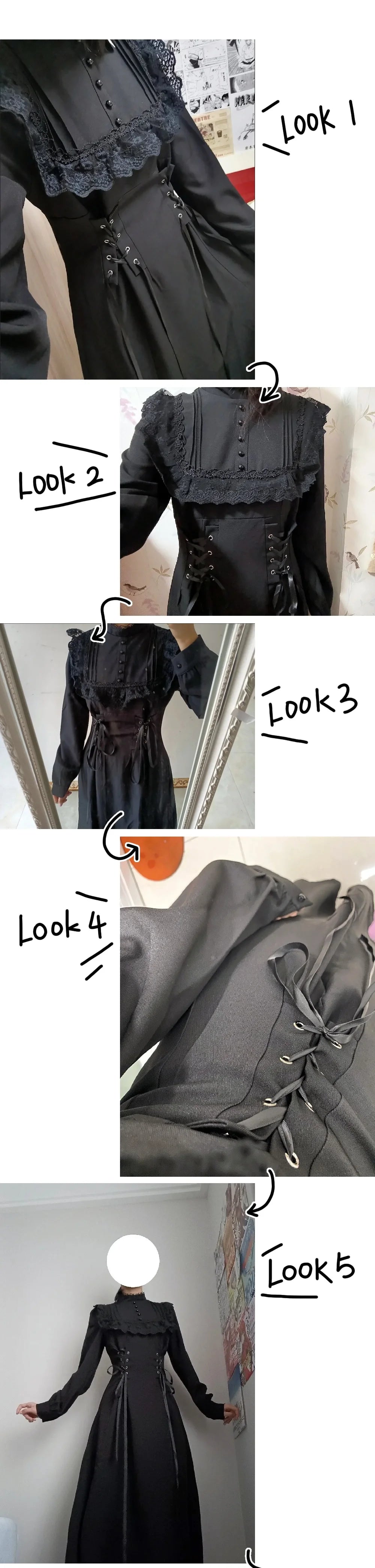 Coalfell French Gentle Heavy Engineering Dress Design Fall and Winter Long-sleeved New Waist Lace Thin Temperament Long Dress