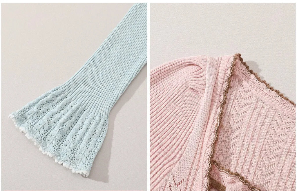 76-88cmBust FallWinter Long Pleated Dress Women Vintage ElegantSlim Embroidery Square Neck Flare Sleeve 100%Cotton Knitted Dress