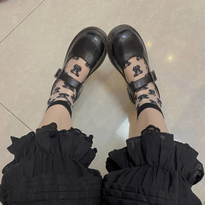 French Sweet Lolita Safety Short Pants Women Parisian Ruffleds Knickers Cotton Elastic Waist Victorian Bow Shorts Cute Bloomers