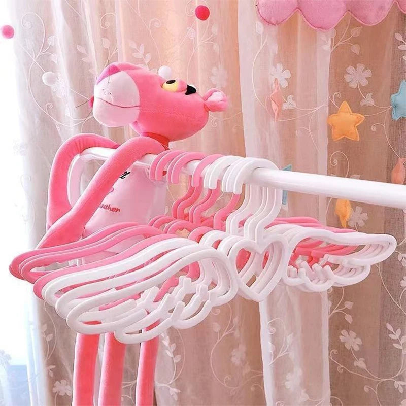 5-25PCS Heart Space Saving Pink Hangers,Durable Non-Slip Hangers for Clothes Dresses Shirts Pants ,Household Wardrobe Organizer