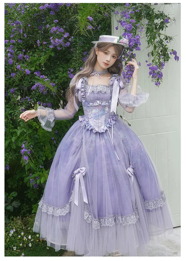 The Royal Purple Lolita Enchantment Tea Party Gown | Sweet French Princess Purple Dress | Parisian Princess