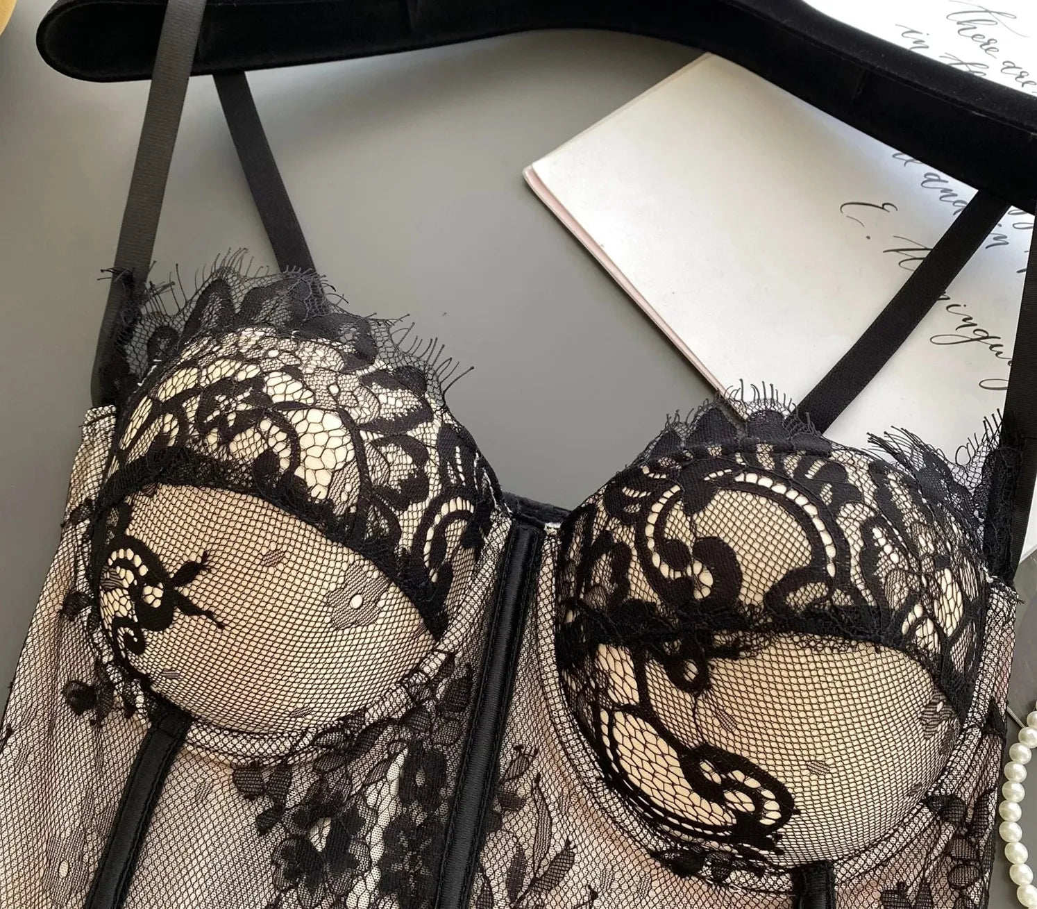 The Versailles Floral Lace Bustier | Sweet Corset Crop Top | Everyday Shaping Top | Parisian Princess