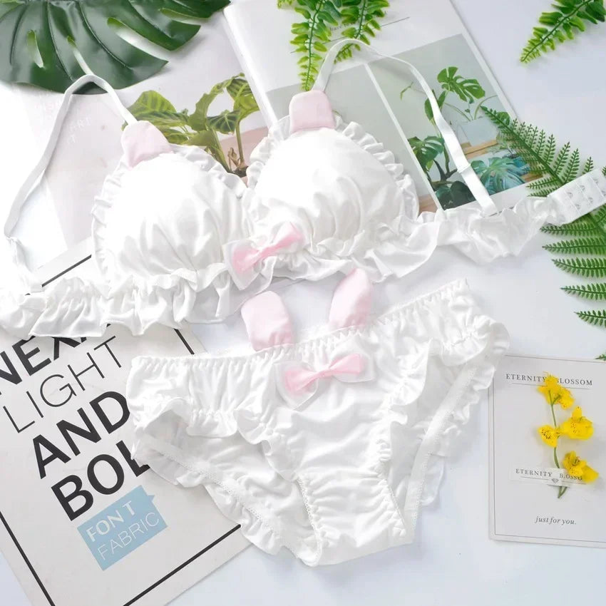 Little White Rabbit Parisian Princess Signature Cotton Lingerie Set