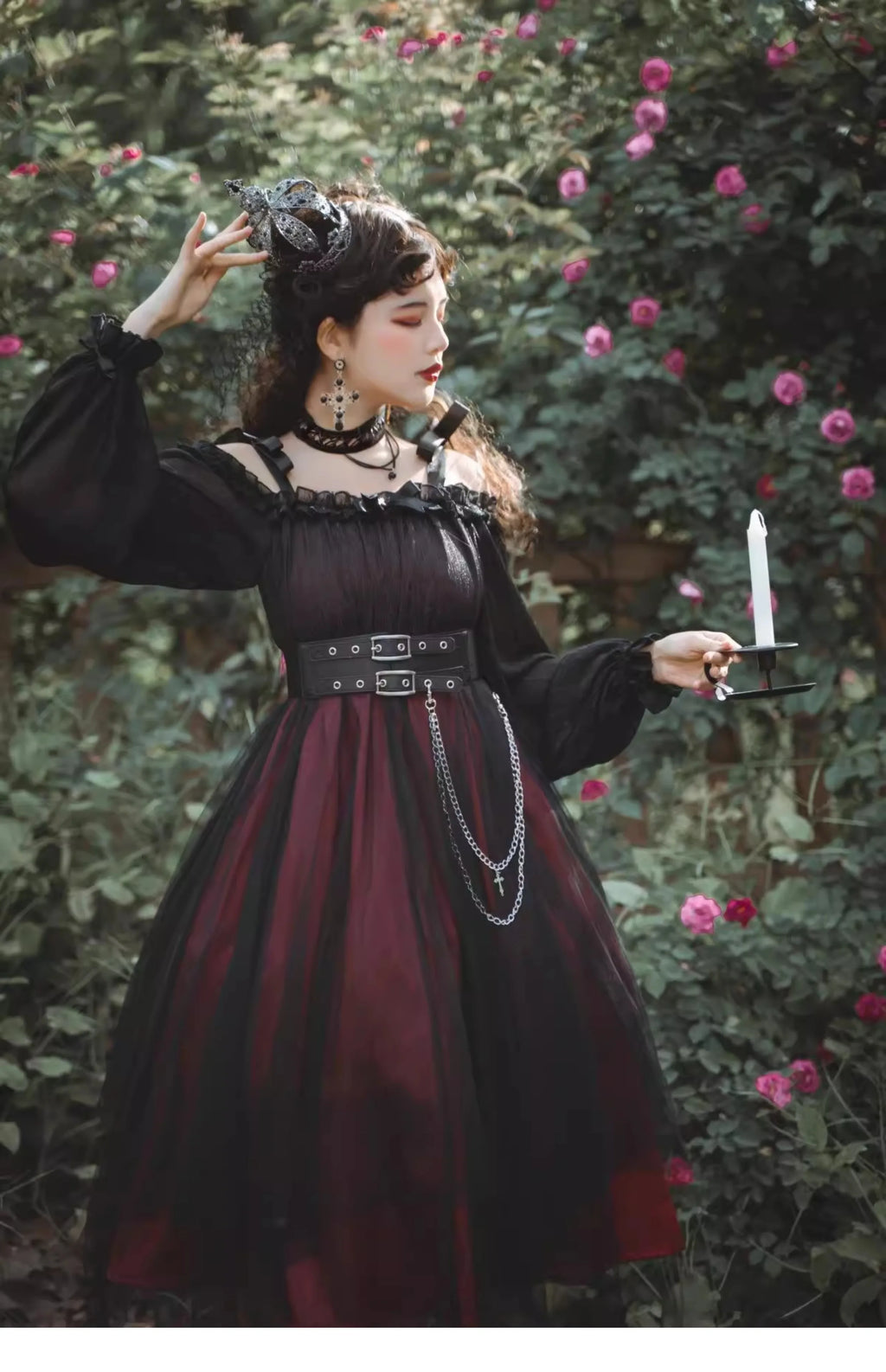 The Aurelia Gothica Gauze Skirt | Hand-Stitched Apricot Maxi | French Flounce Skirt with Ear Fringe | Parisian Princess