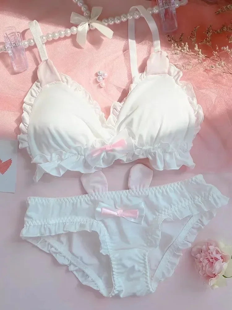 Little White Rabbit Parisian Princess Signature Cotton Lingerie Set