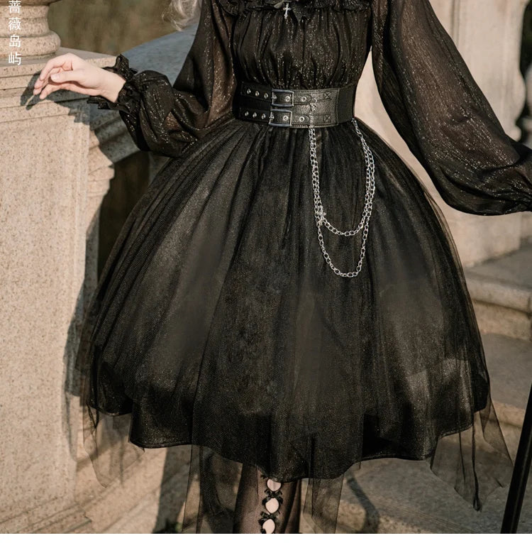 The Aurelia Gothica Gauze Skirt | Hand-Stitched Apricot Maxi | French Flounce Skirt with Ear Fringe | Parisian Princess