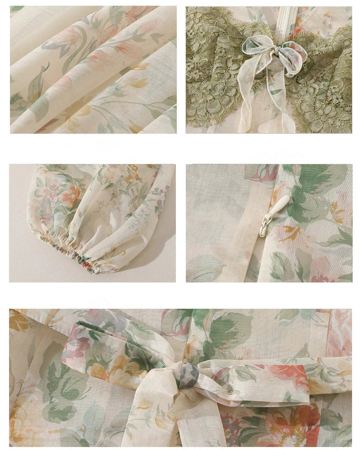 The Orchard Lace Summer Blouse | French Vintage Cottagecore Top | Sheer Printed Organza Lantern Sleeve | Parisian Princess