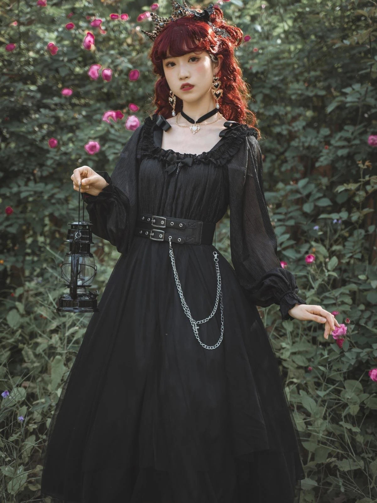 The Aurelia Gothica Gauze Skirt | Hand-Stitched Apricot Maxi | French Flounce Skirt with Ear Fringe | Parisian Princess