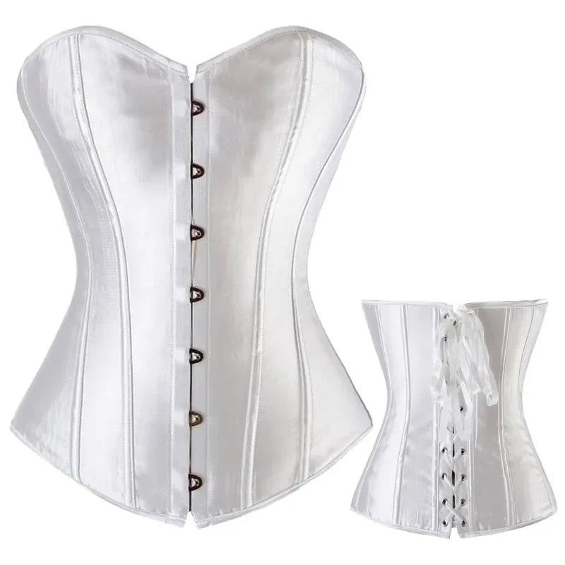 Gothic Corset Shapewear Women Steampunk Lace Up Waist Trainer Body Shaper Bustiers Top Fashion Shaping Clothing Streetwear