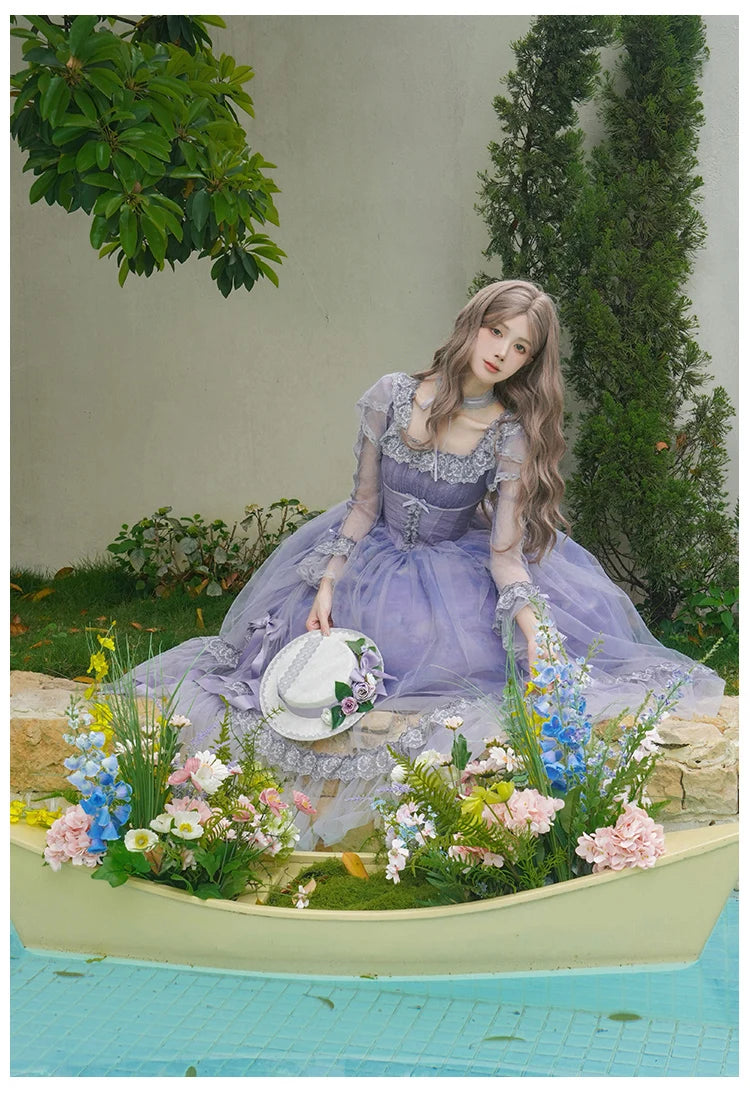 The Royal Purple Lolita Enchantment Tea Party Gown | Sweet French Princess Purple Dress | Parisian Princess