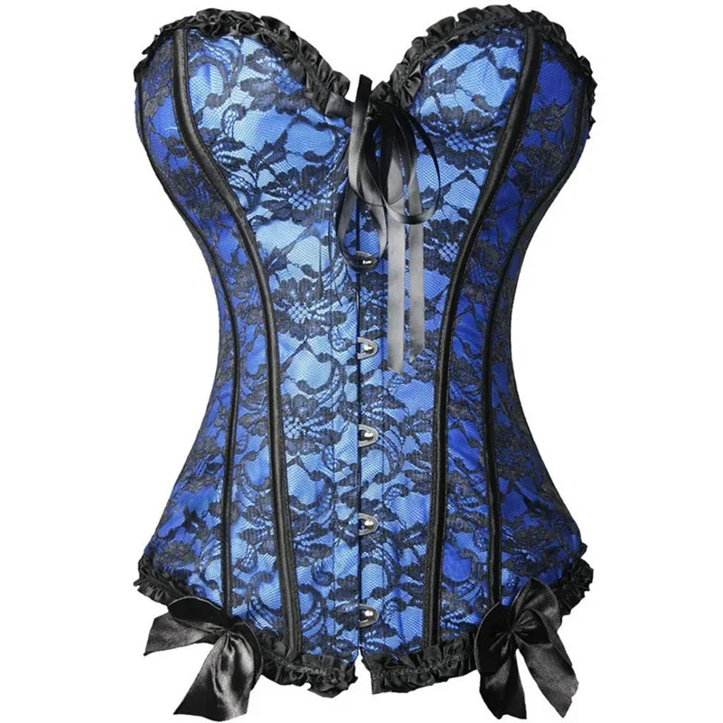 Gothic Corset Shapewear Women Steampunk Lace Up Waist Trainer Body Shaper Bustiers Top Fashion Shaping Clothing Streetwear