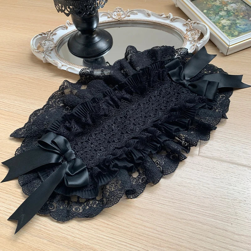 Original French Elegant Court Black Long Mermaid Dresses Op Autumn New Women's Slim Fit Lolita Long Sleeve Dress Gothic Dresses