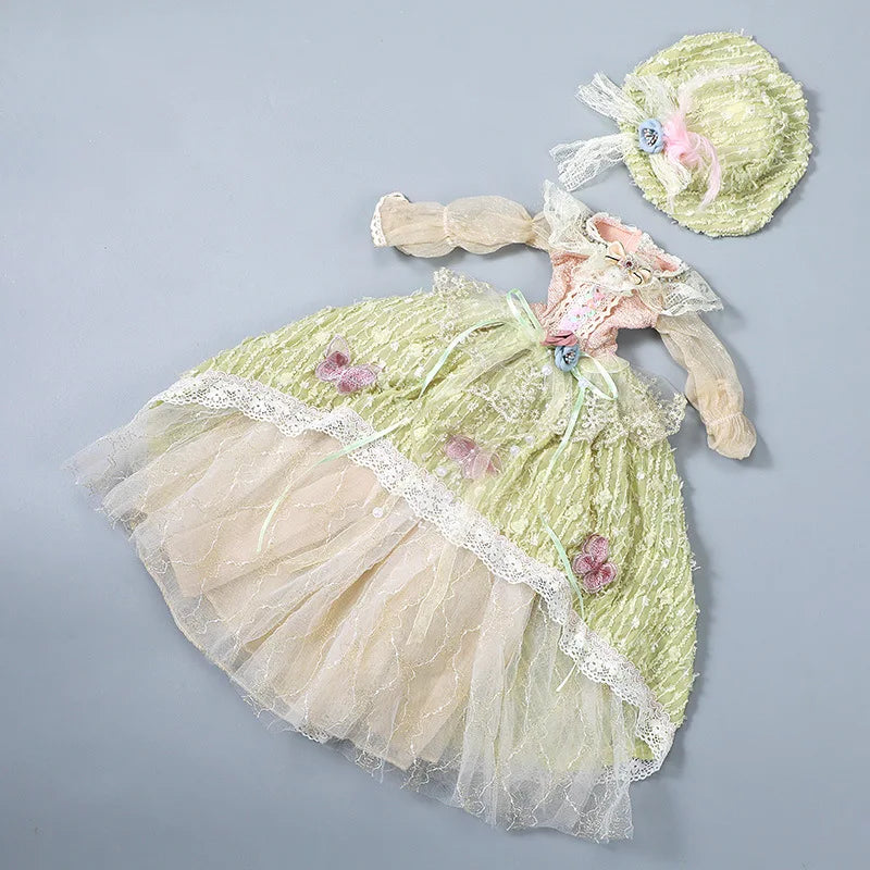The Palais Doll Gown | 1/3 BJD Lolita Style Palace Skirt | 60cm Female Doll Dress & Accessories | Parisian Princess
