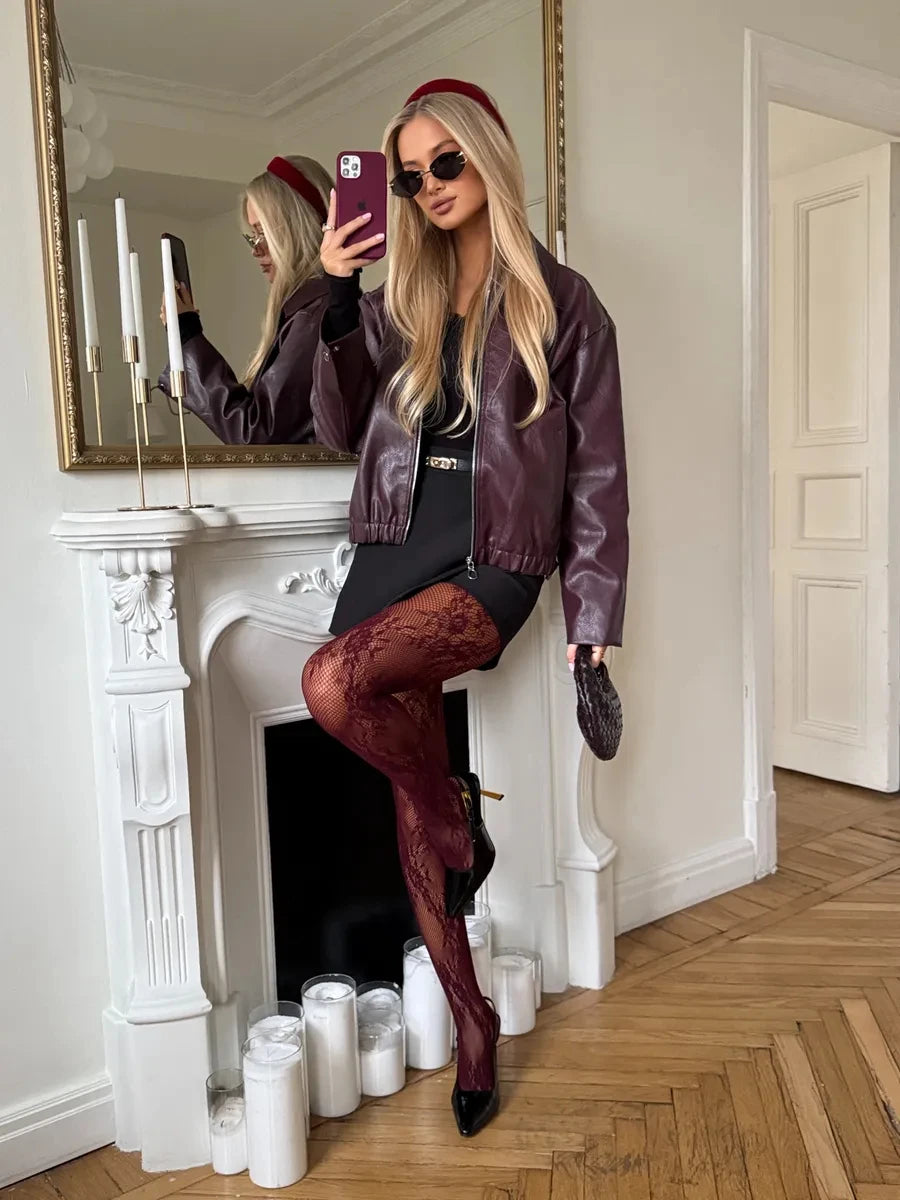 Lolita Floral Patterned Tights Women 2025 New y2k Party Stockings Pantyhose for Halloween Cosplay Party Streetwear Leggings