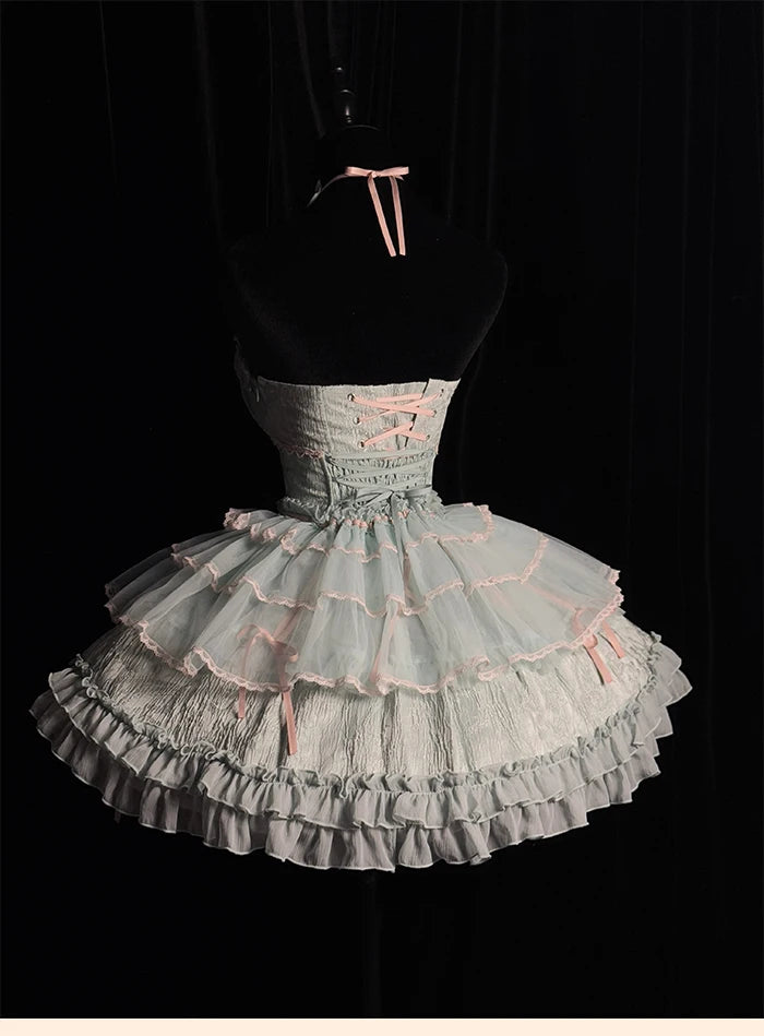 The Versailles Layered Tulle Corset | Jacquard Lace-Up Bustier | Pre-Order Exclusive | Parisian Princess