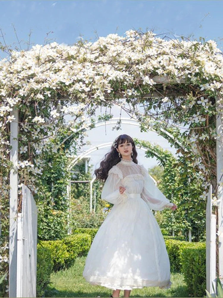 French Vintage Women Parisian style wedding dress 60S Clothes Streetwear Prom Dresses летнее вечернееплатье vestidos mujer платье винтаж