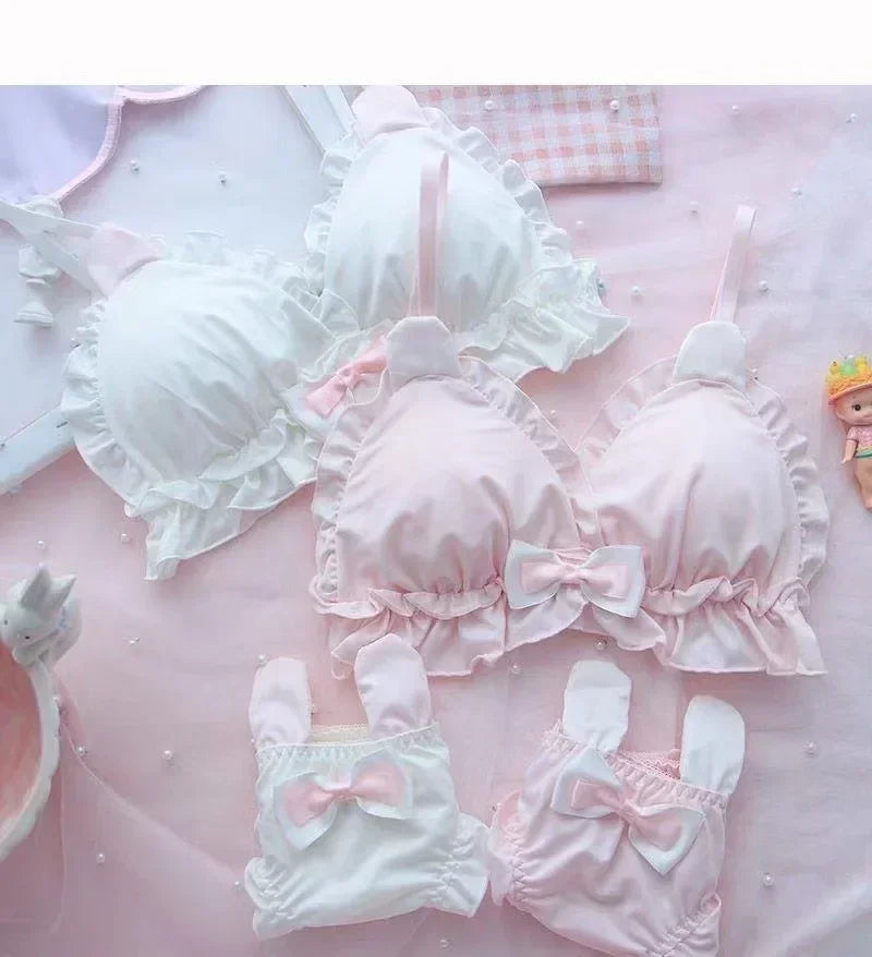 Little White Rabbit Parisian Princess Signature Cotton Lingerie Set