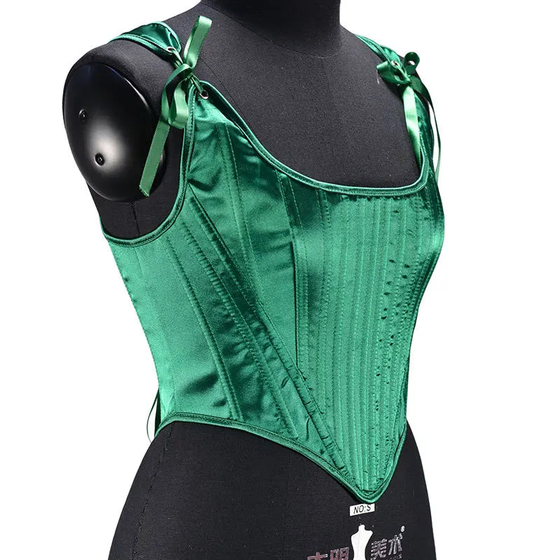 The Palais Boned Bustier | Classic Parisian Overbust Corset | Renaissance Structural Bodice Top | Parisian Princess