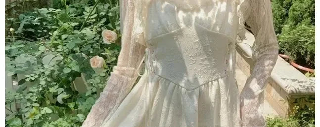 Lace Sun Protection Clothing Women's Summer Outerwear with Strap Vest Top Short Slim Long Sleeve Shirt Coat Gentle Breeze