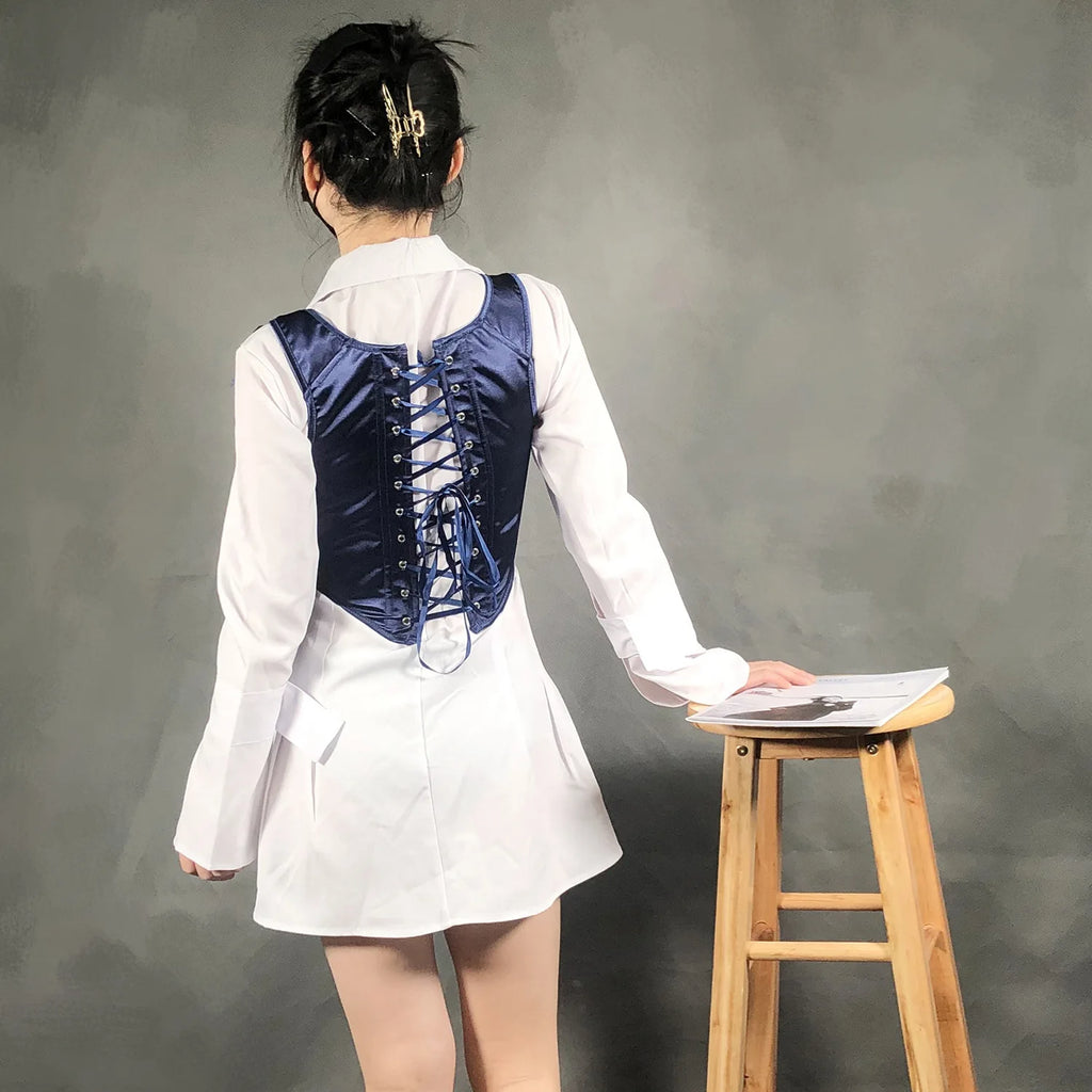 The Palais Boned Bustier | Classic Parisian Overbust Corset | Renaissance Structural Bodice Top | Parisian Princess