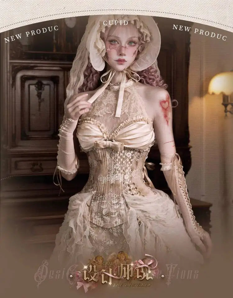Goddess of Love Venus Lolita Women's Parisian Rococo Retro Elegance Dress Spooky Medieval Sexy Ghost Zombie Dress