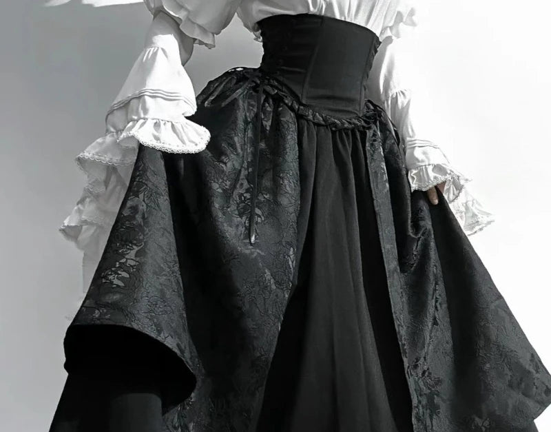 Lolita Style White Blouses Women 2025 Camisas De Mujer Patchwork Lace Flare Sleeve Shirt Y2k Tops Casual Fashion Japanese Blouse