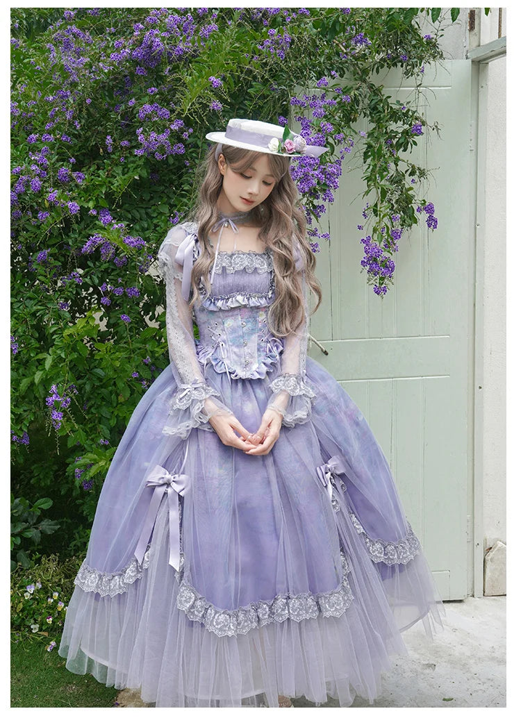 The Royal Purple Lolita Enchantment Tea Party Gown | Sweet French Princess Purple Dress | Parisian Princess