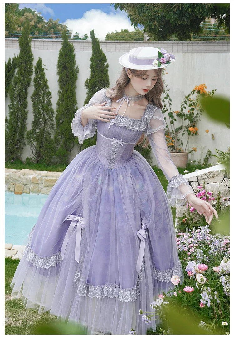 The Royal Purple Lolita Enchantment Tea Party Gown | Sweet French Princess Purple Dress | Parisian Princess