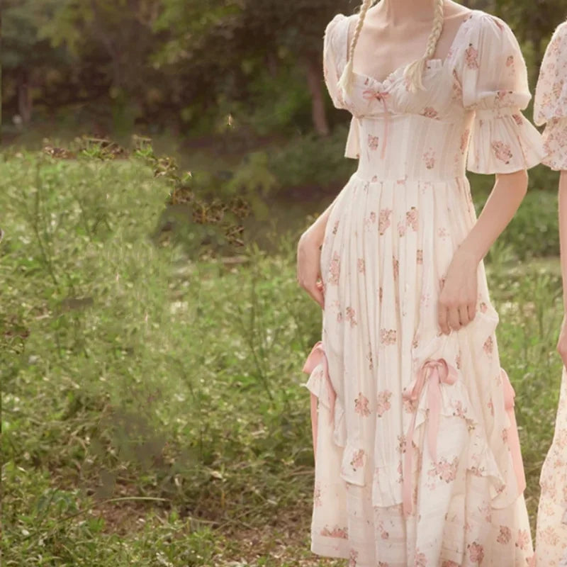 Women'S Embroidered Yarn Evening Dress Elegant Half-Sleeved Formal Occasion Party Dress Beautifully Patterned Dress