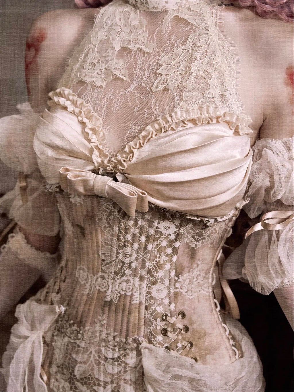 Goddess of Love Venus Lolita Women's Parisian Rococo Retro Elegance Dress Spooky Medieval Sexy Ghost Zombie Dress