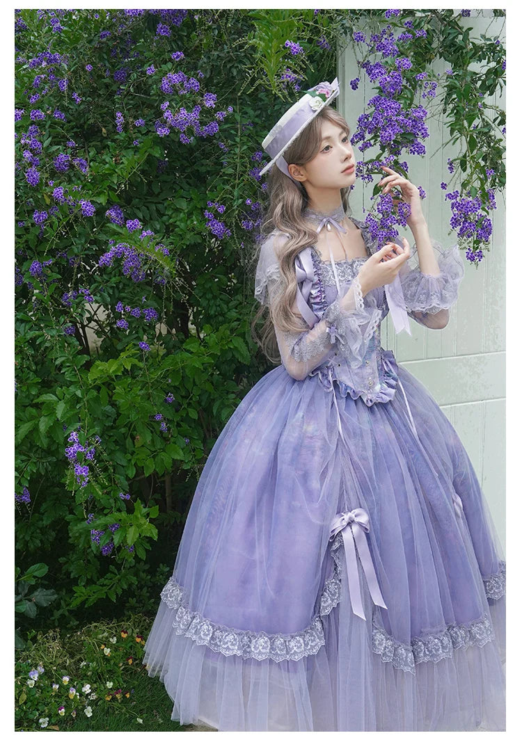 The Royal Purple Lolita Enchantment Tea Party Gown | Sweet French Princess Purple Dress | Parisian Princess