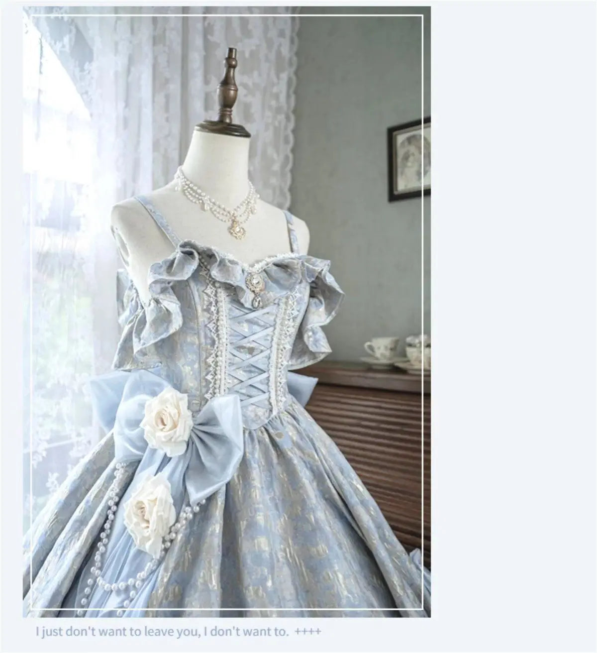 Lolita Original Princess Dress Fashion Sweet Flower Bead High Waist Slim Long Suspender Dress Wedding Gorgeous Adult Party Dress