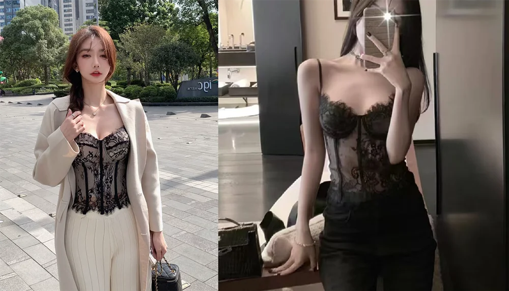 The Versailles Floral Lace Bustier | Sweet Corset Crop Top | Everyday Shaping Top | Parisian Princess