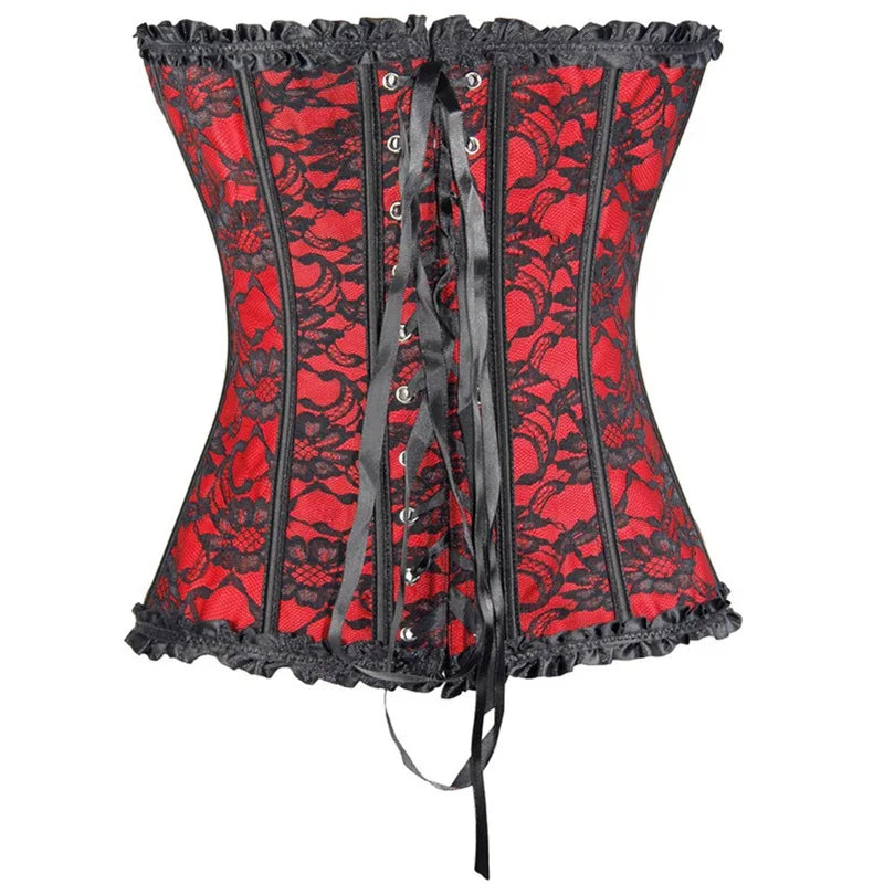 Gothic Corset Shapewear Women Steampunk Lace Up Waist Trainer Body Shaper Bustiers Top Fashion Shaping Clothing Streetwear