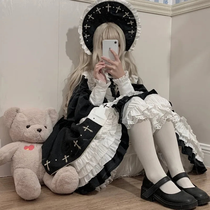 French Sweet Lolita Safety Short Pants Women Parisian Ruffleds Knickers Cotton Elastic Waist Victorian Bow Shorts Cute Bloomers