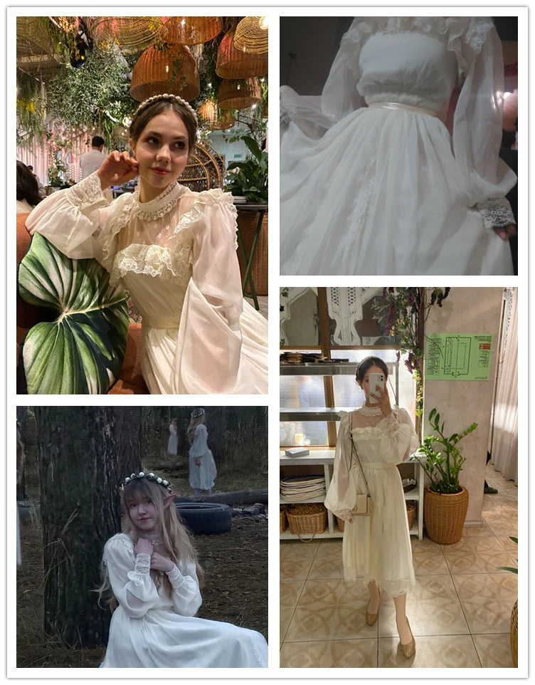 French Vintage Women Parisian style wedding dress 60S Clothes Streetwear Prom Dresses летнее вечернееплатье vestidos mujer платье винтаж