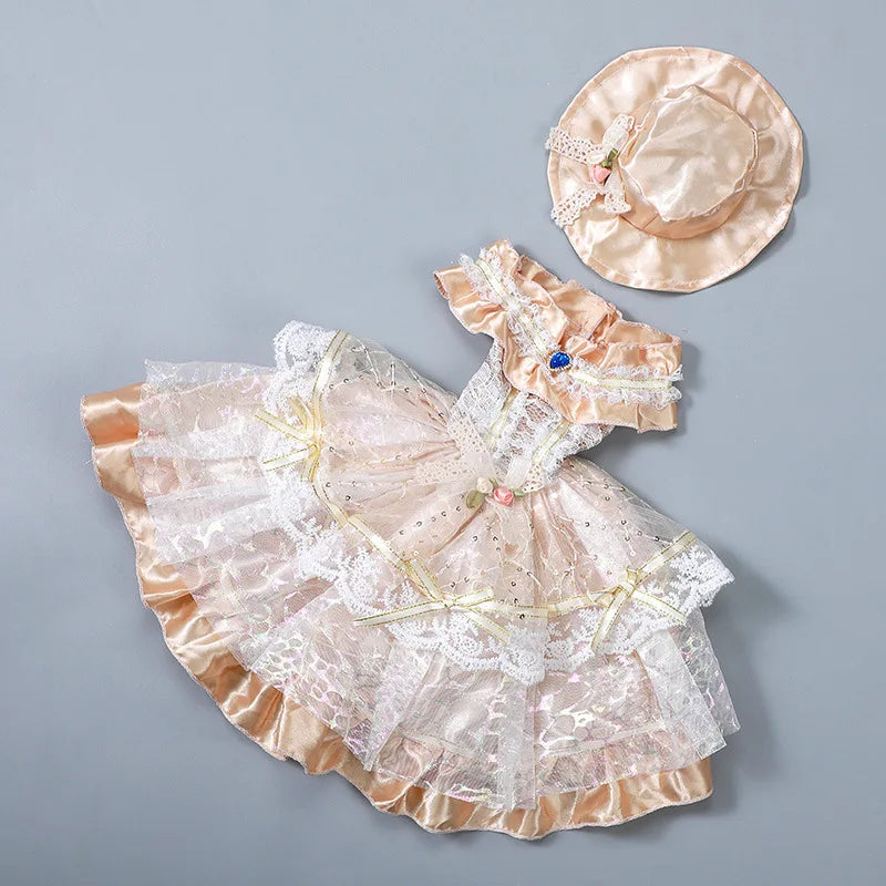 The Palais Doll Gown | 1/3 BJD Lolita Style Palace Skirt | 60cm Female Doll Dress & Accessories | Parisian Princess