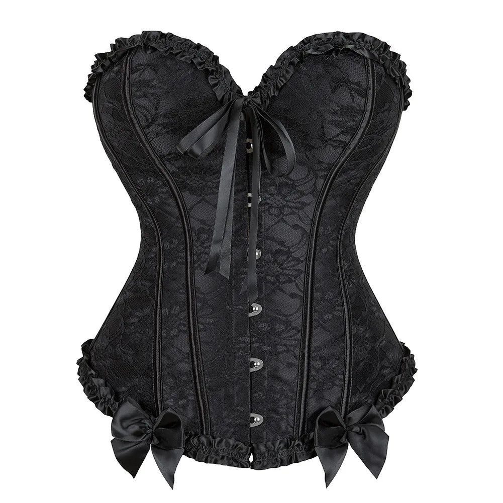 Gothic Corset Shapewear Women Steampunk Lace Up Waist Trainer Body Shaper Bustiers Top Fashion Shaping Clothing Streetwear