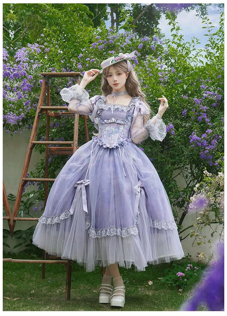 The Royal Purple Lolita Enchantment Tea Party Gown | Sweet French Princess Purple Dress | Parisian Princess