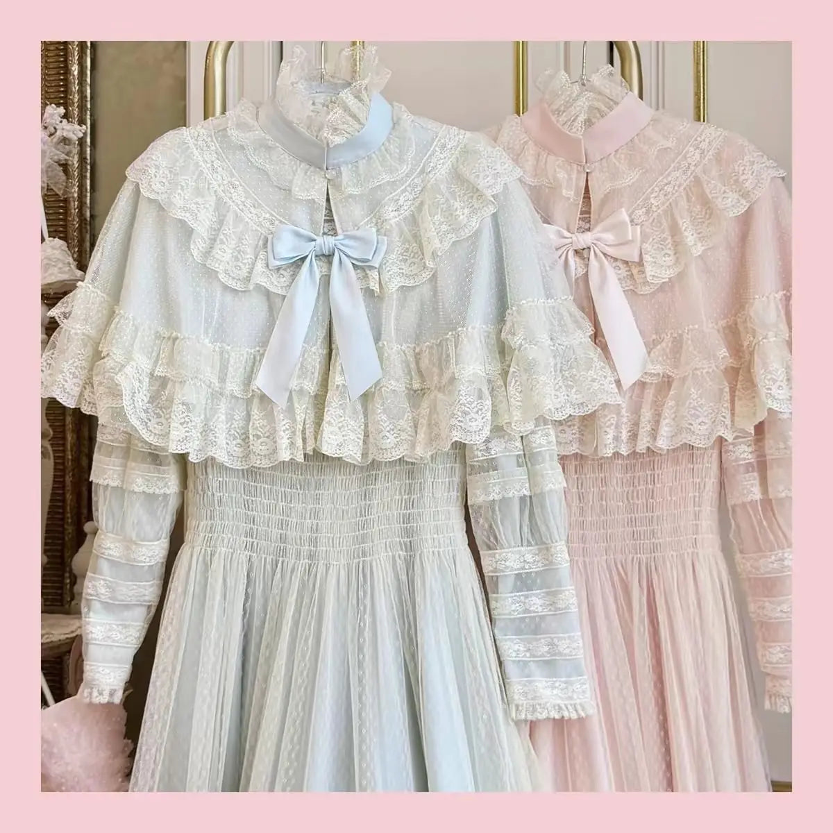 The Petit Cloche Lace Blouse | Bow Cloak Cape Top | Lolita Streetwear Shirt | Parisian Princess