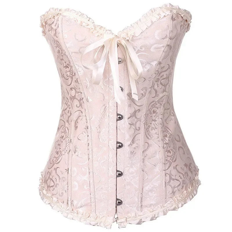 Gothic Corset Shapewear Women Steampunk Lace Up Waist Trainer Body Shaper Bustiers Top Fashion Shaping Clothing Streetwear