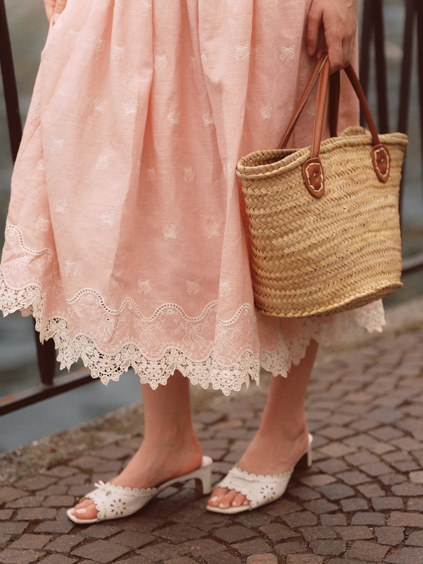 80-102cmSummer Pink Birthday Party Long Dress Women Vintage ElegantSlim Sexy Boat Neck Hollow Out Embroidery Lace Fishbone Dress