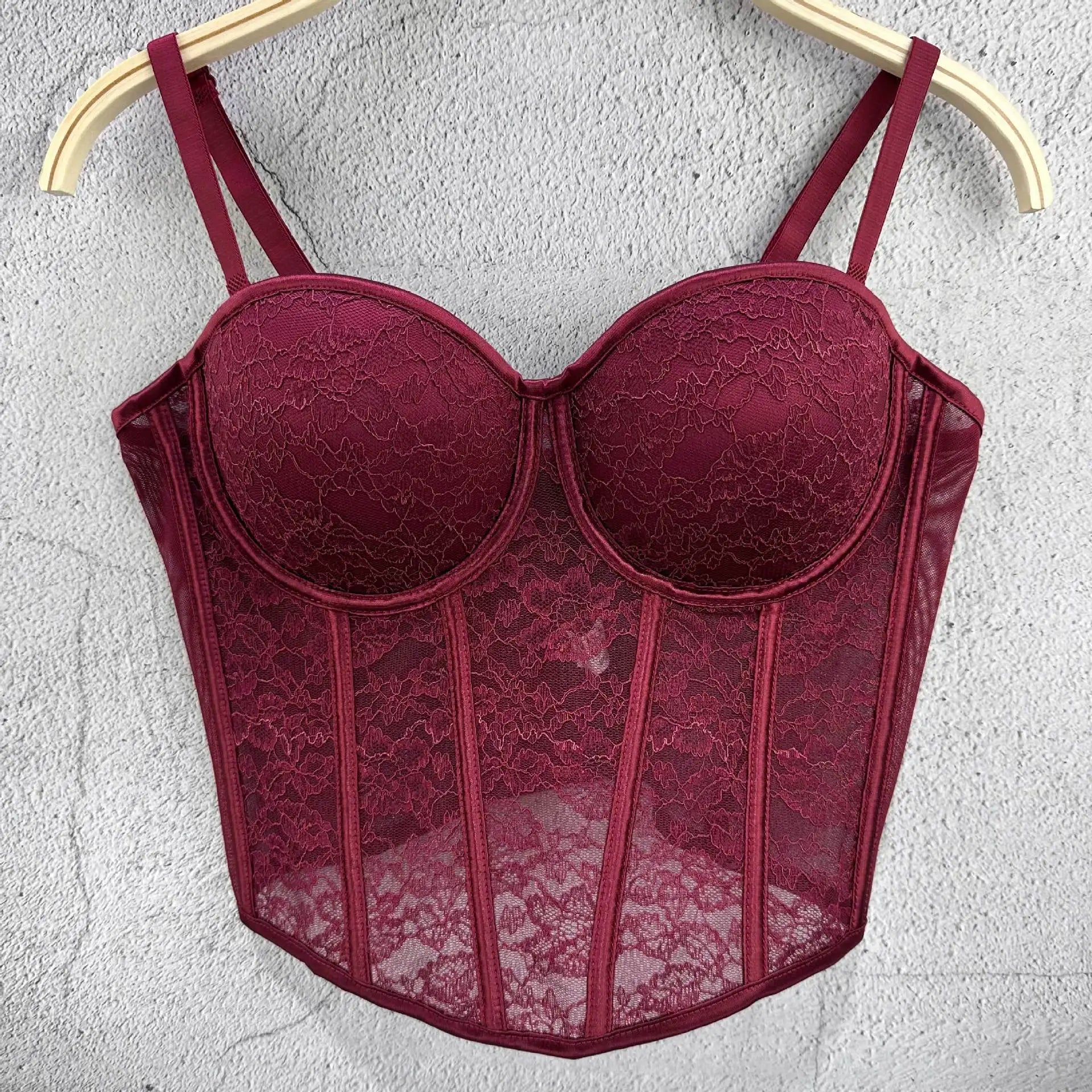 The Versailles Floral Lace Bustier | Sweet Corset Crop Top | Everyday Shaping Top | Parisian Princess