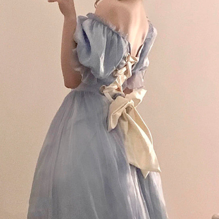 Women's French Hepburn Fashion Lace Up Dress