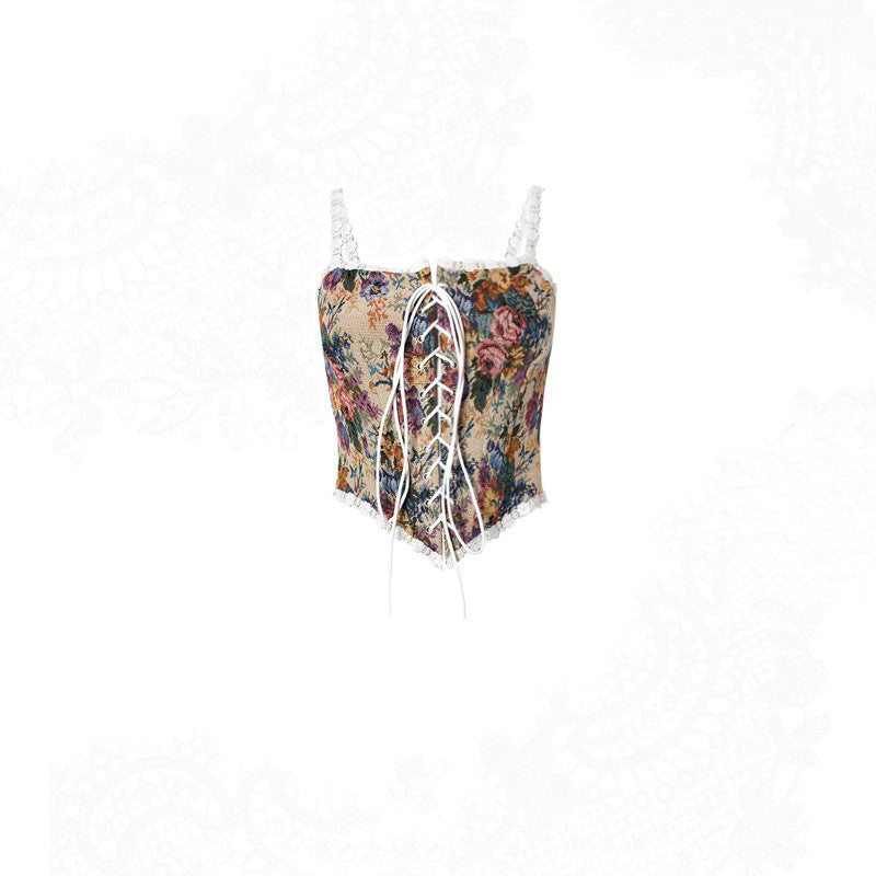 French Court Style Lace Vintage Corset