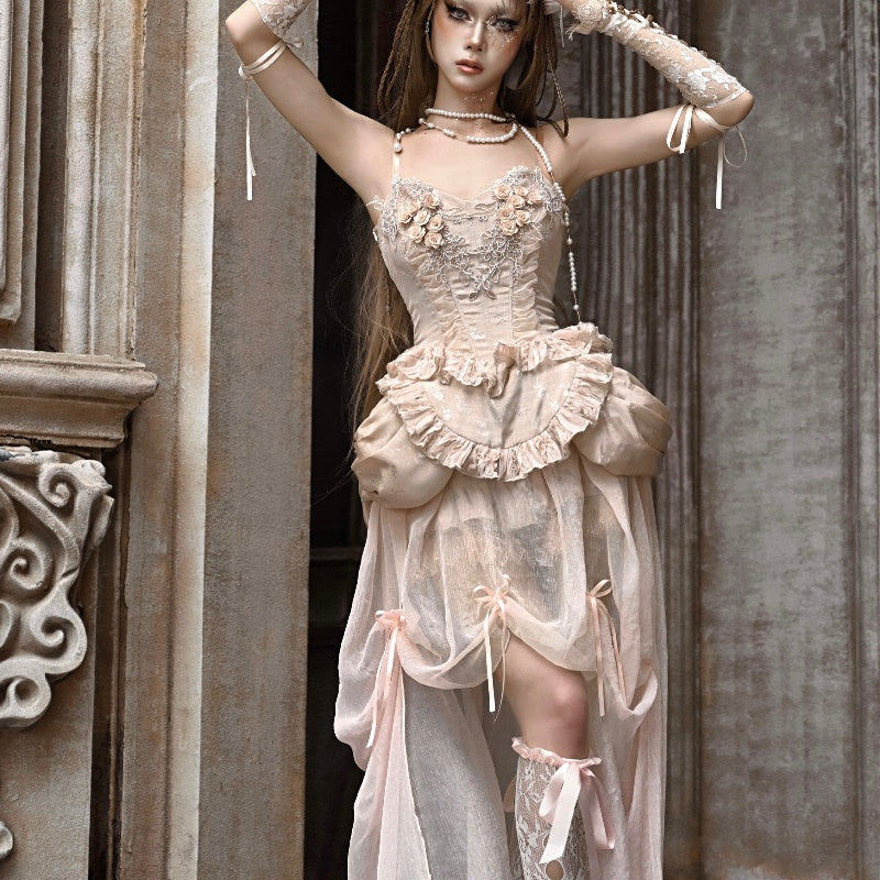 Classical Parisian Rococo Fishbone Corset & Skirt